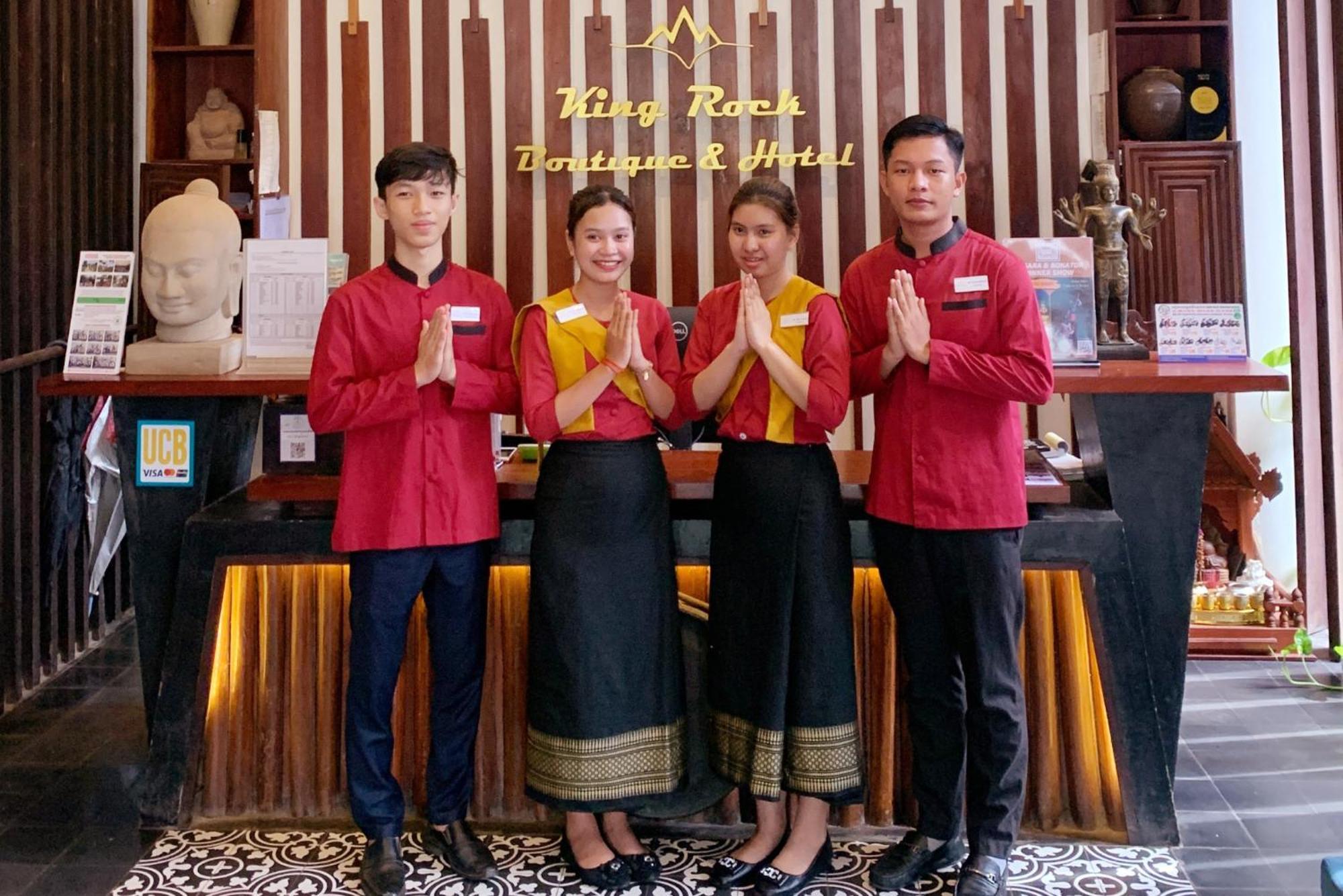 คิง ร็อค บูทิก โฮเต็ล Hotel เสียมราฐ ภายนอก รูปภาพ