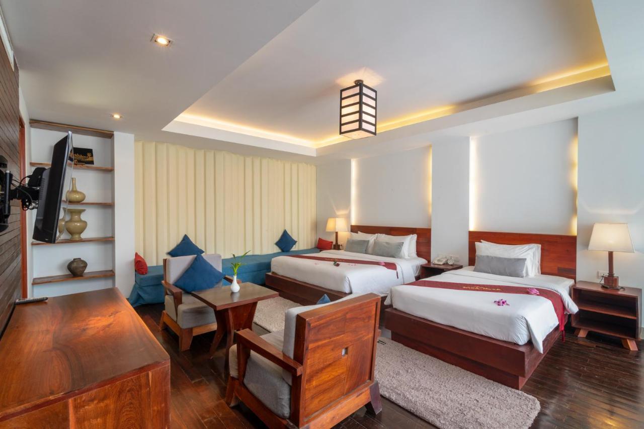คิง ร็อค บูทิก โฮเต็ล Hotel เสียมราฐ ภายนอก รูปภาพ